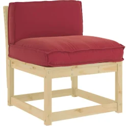 vidaXL Kussen Wijnrood 70 x 40 x 12 cm Oxford Stof