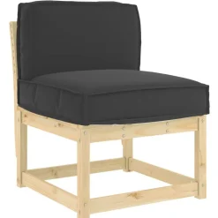 vidaXL Kussen Zwart 60 x 40 x 12 cm Oxford Stof