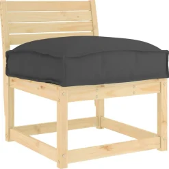 vidaXL Kussen Zwart 50 x 50 x 12 cm Oxford Stof