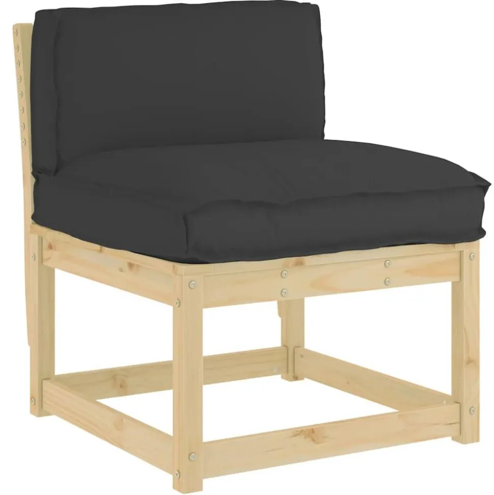 vidaXL Kussen Zwart 70 x 40 x 12 cm Oxford Stof