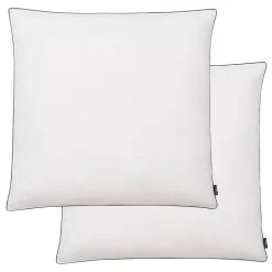 vidaXL Kussens 2 st licht 80x80 cm dons-/verenvulling wit