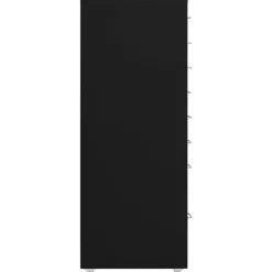 vidaXL Ladeblok verrijdbaar 28x41x109 cm metaal zwart