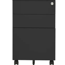 vidaXL Ladeblok verrijdbaar 39x45x60 cm staal antracietkleurig