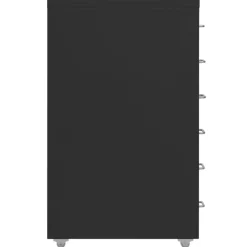 vidaXL Ladeblok verrijdbaar 28x41x69 cm metaal zwart