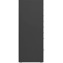 vidaXL Ladeblok verrijdbaar 28x41x109 cm metaal antracietkleurig