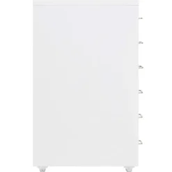 vidaXL Ladeblok verrijdbaar 28x41x69 cm metaal wit