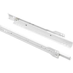 vidaXL Ladegeleider 2 pcs Wit 250 mm Staal