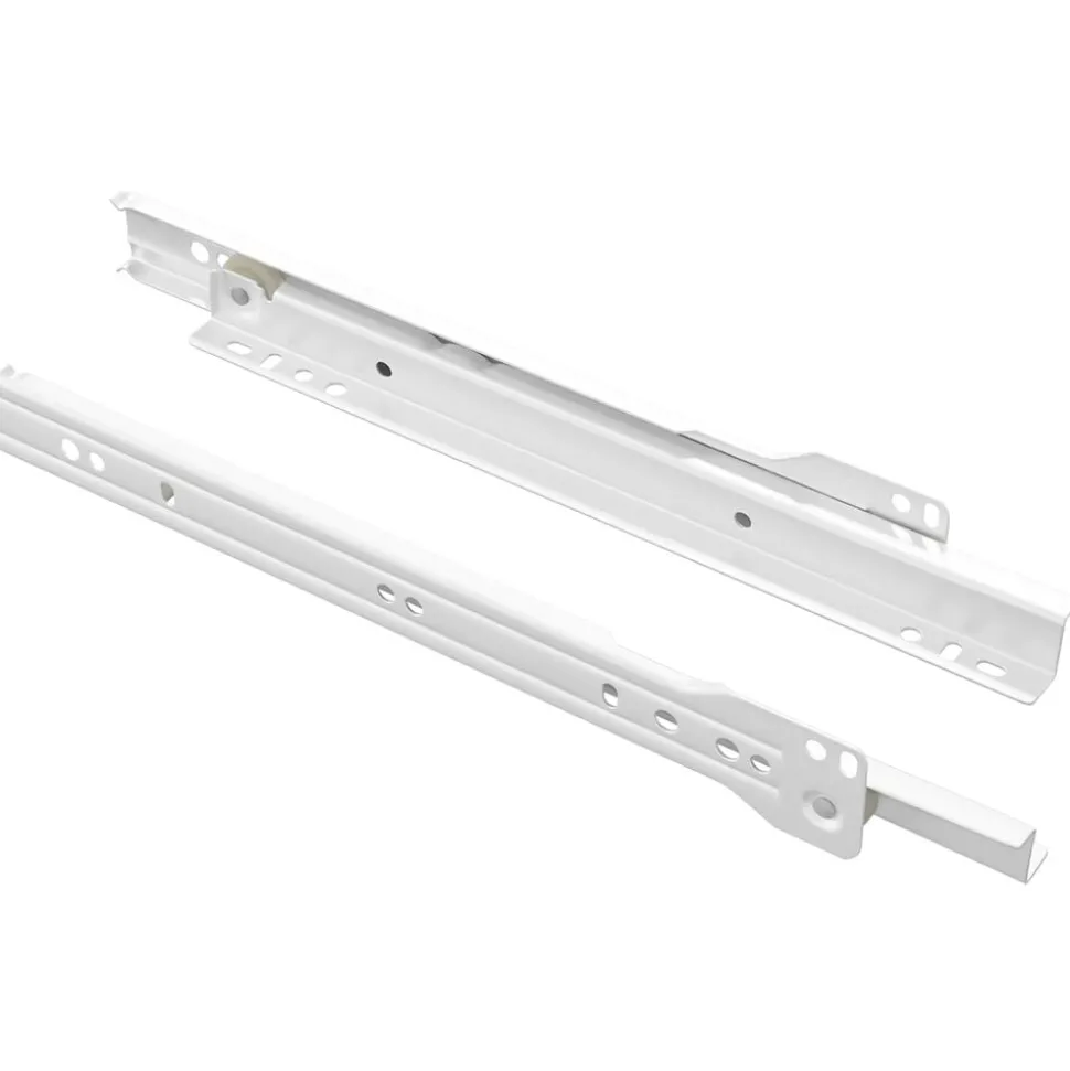 vidaXL Ladegeleider 2 pcs Wit 250 mm Staal