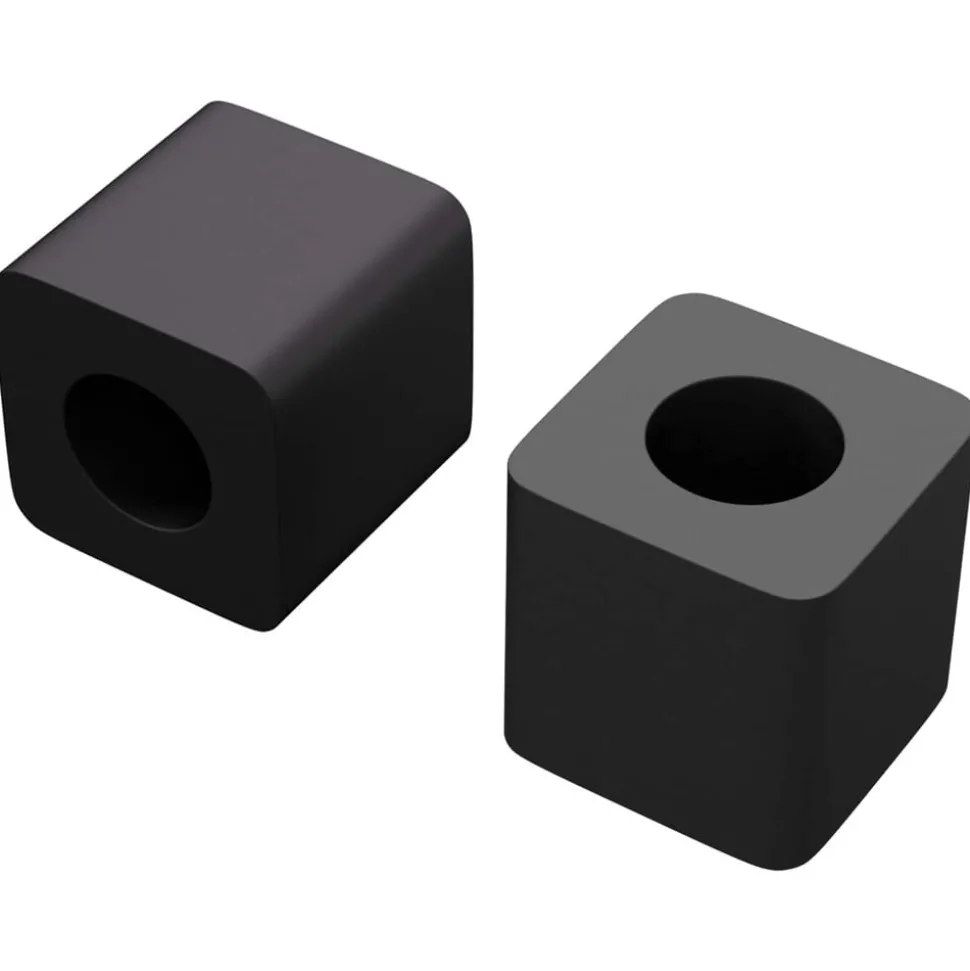 vidaXL Ladehouder 2 pcs Zwart 15 x 15 x 15mm PP Copolymeer