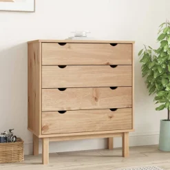 vidaXL Ladekast OTTA 76,5x39,5x90 cm massief grenenhout