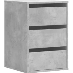 vidaXL Ladekast 40x41x58 cm bewerkt hout betongrijs