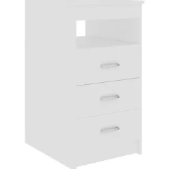 vidaXL Ladekast 40x50x76 cm bewerkt hout wit
