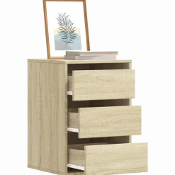 vidaXL Ladekast 40x41x58 cm bewerkt hout sonoma eikenkleurig