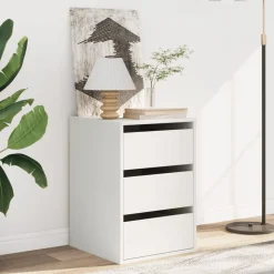 vidaXL Ladekast 40x41x58 cm bewerkt hout wit