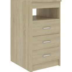 vidaXL Ladekast 40x50x76 cm bewerkt hout sonoma eikenkleurig