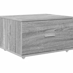 vidaXL Ladenkast met wiel Grijs Sonoma 55 x 45 x 31 cm