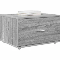 vidaXL Ladenkast met wiel Grijs Sonoma 55 x 45 x 31 cm