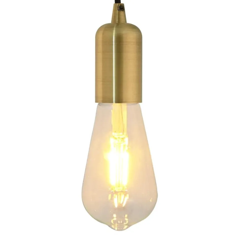 vidaXL Lamphouders 2 st brons E27