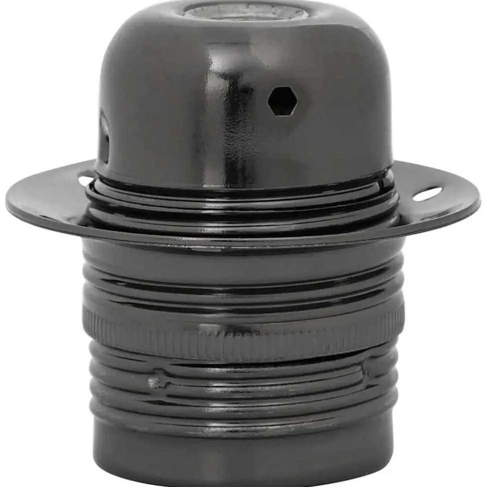 vidaXL Lamphouders 2 st glanzend zwart E27