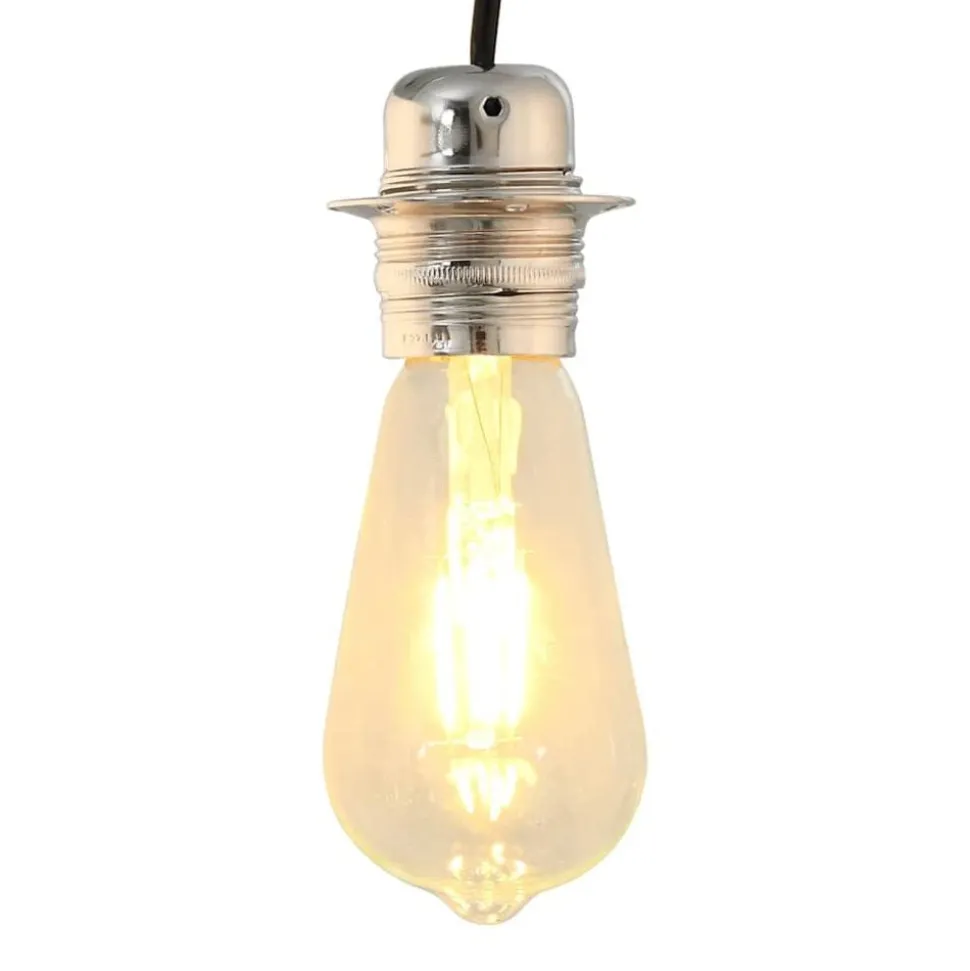 vidaXL Lamphouders 2 st nikkel satijn E27