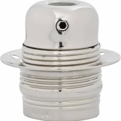 vidaXL Lamphouders 2 st nikkel satijn E27