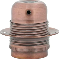 vidaXL Lamphouders 2 st rood brons E27