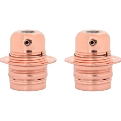 vidaXL Lamphouders 2 st roségoud E27