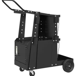 vidaXL Laswagen Zwart 91 x 47 x 96 cm Staal