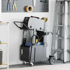 vidaXL Laswagen Zwart 91 x 47 x 96 cm Staal
