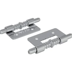 vidaXL Latch 2 pcs Zilver 46 x 17 x 1,2 mm Staal