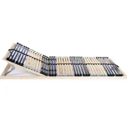 vidaXL Lattenbodems 2 st met 42 latten 7 zones 70x200 cm