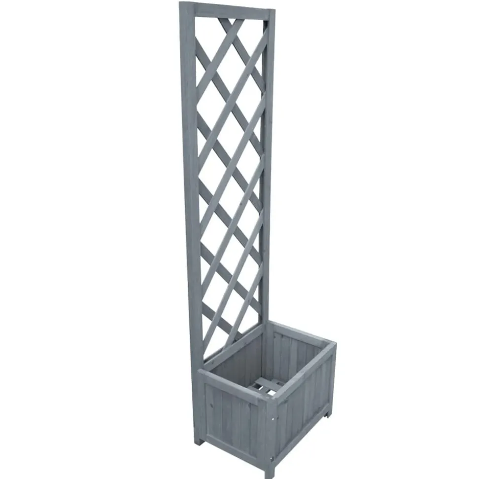 vidaXL Latwerkplantenbak 40x30x135 cm massief vurenhout
