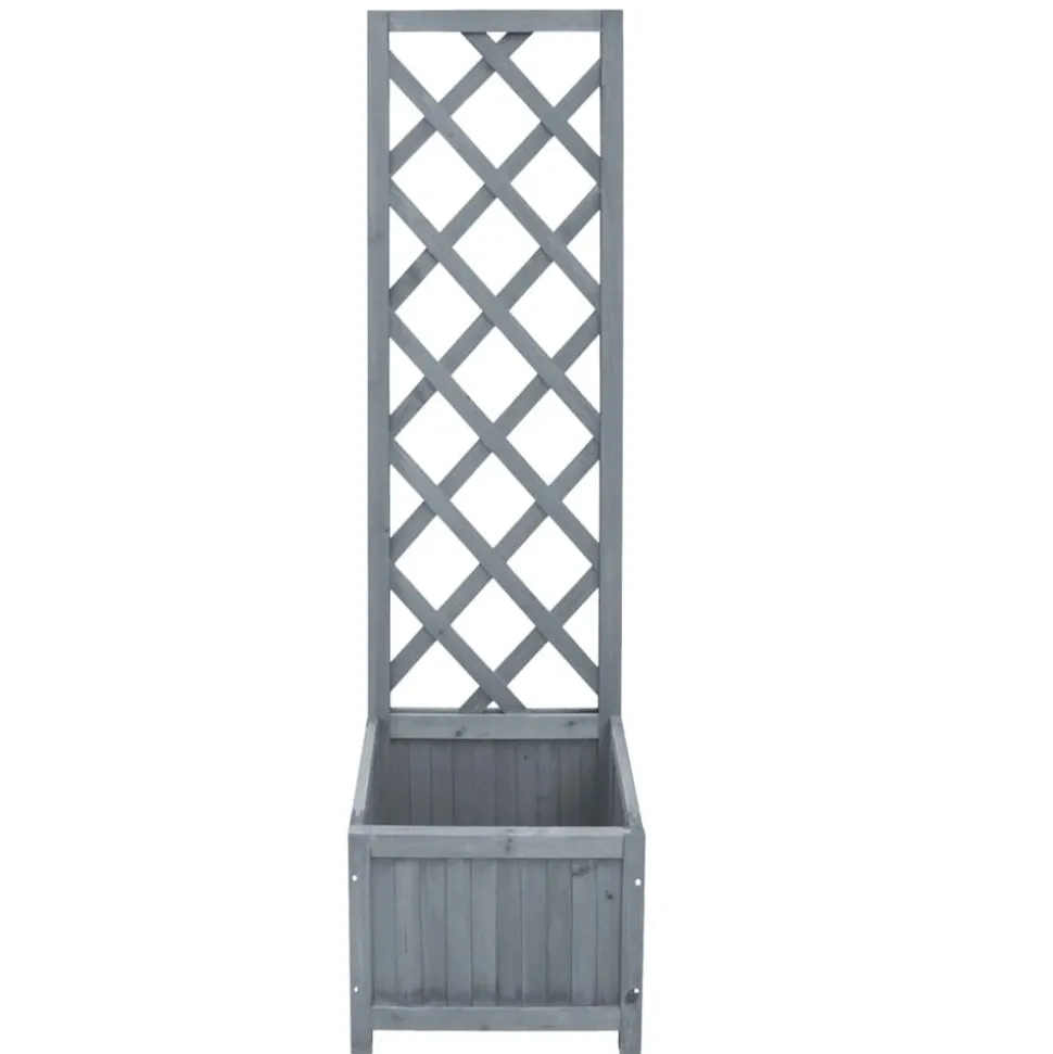 vidaXL Latwerkplantenbak 40x30x135 cm massief vurenhout