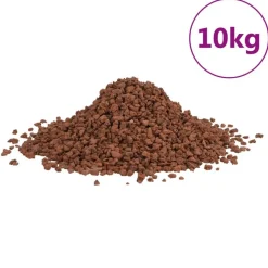 vidaXL Lavastenen 10 kg 5-8 mm rood