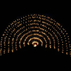 vidaXL Led Net Donkergroen