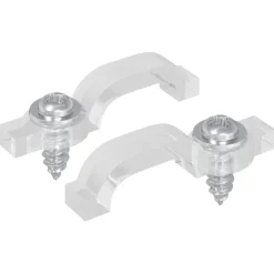 vidaXL LED Strip Clips 2 pcs Doorzichtig 23,8 x 7,3 x 4,3 mm