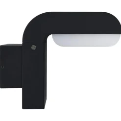 vidaXL LED-buitenwandlamp 9 W ovaal zwart