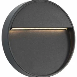 vidaXL LED-buitenwandlampen 2 st 3 W rond zwart
