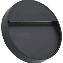 vidaXL LED-buitenwandlampen 2 st 3 W rond zwart
