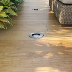 vidaXL LED-Grondspots buiten 3 stuks rond