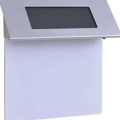 vidaXL LED-huisnummer op zonne-energie roestvrij staal