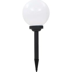 vidaXL LED-solarlampen rond 20 cm RGB 3 st