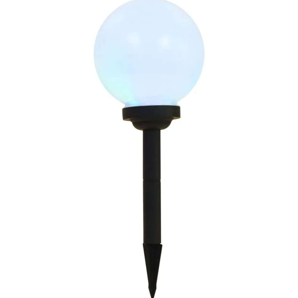 vidaXL LED-solarlampen rond 20 cm RGB 3 st