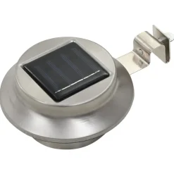 vidaXL LED-solarlampen rond 12 cm wit 6 st