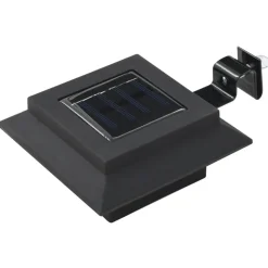 vidaXL LED-solarlampen vierkant 12 cm zwart 6 st