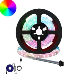 vidaXL LED-strip 2 pcs Zwart en transparant 1000 mm Koper en kunststof