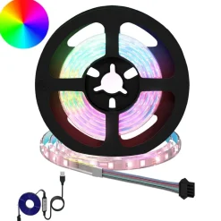 vidaXL LED-strip 2 pcs Zwart en transparant 1200 mm Koper en kunststof