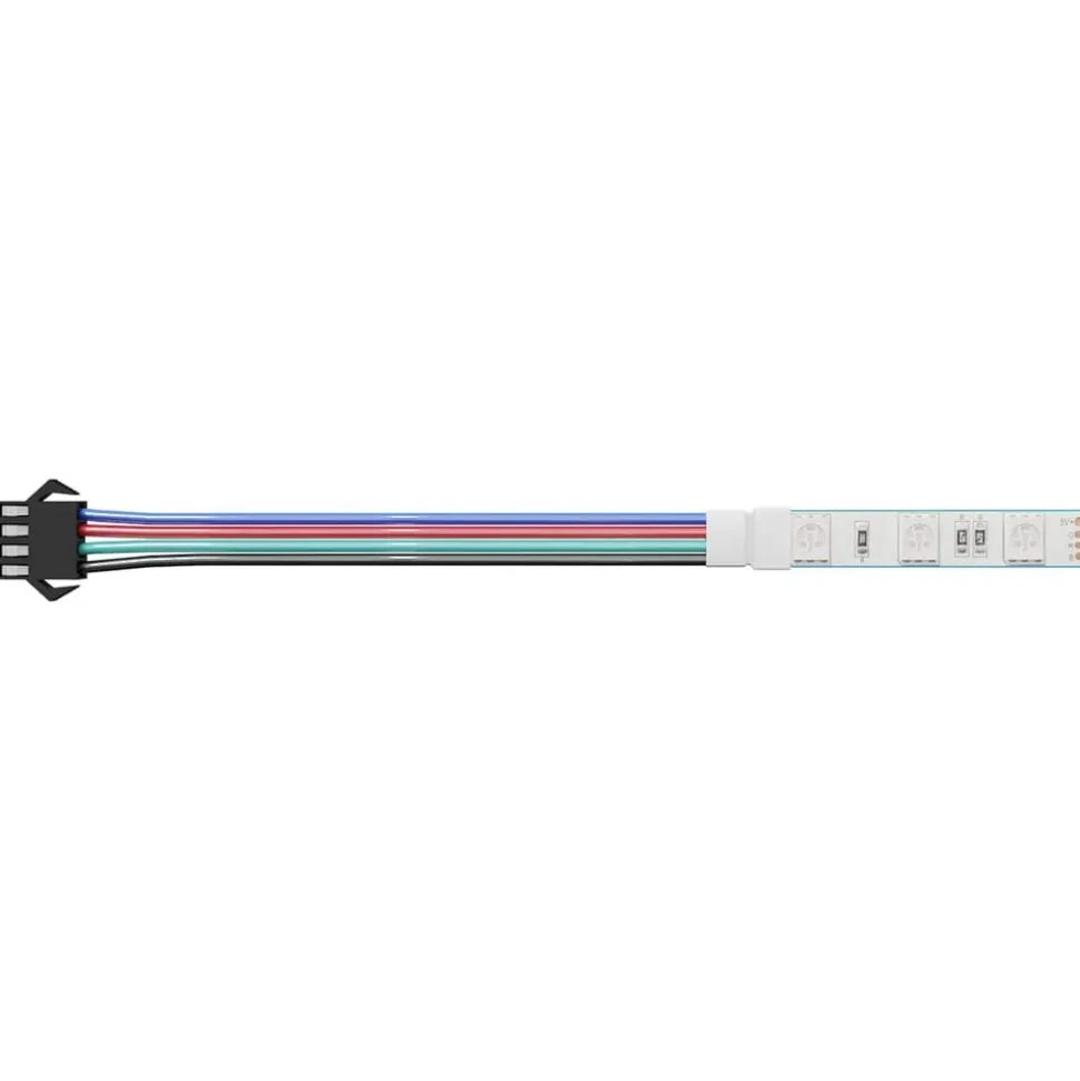 vidaXL LED-strip 2 pcs Zwart en Multikleur 1745 mm Koper en kunststof