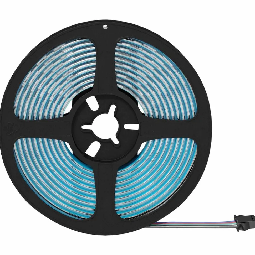 vidaXL LED-strip 2 pcs Zwart en transparant 2500 mm Koper en kunststof