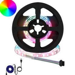 vidaXL LED-strip 2 pcs Zwart en transparant 350 mm Koper en kunststof